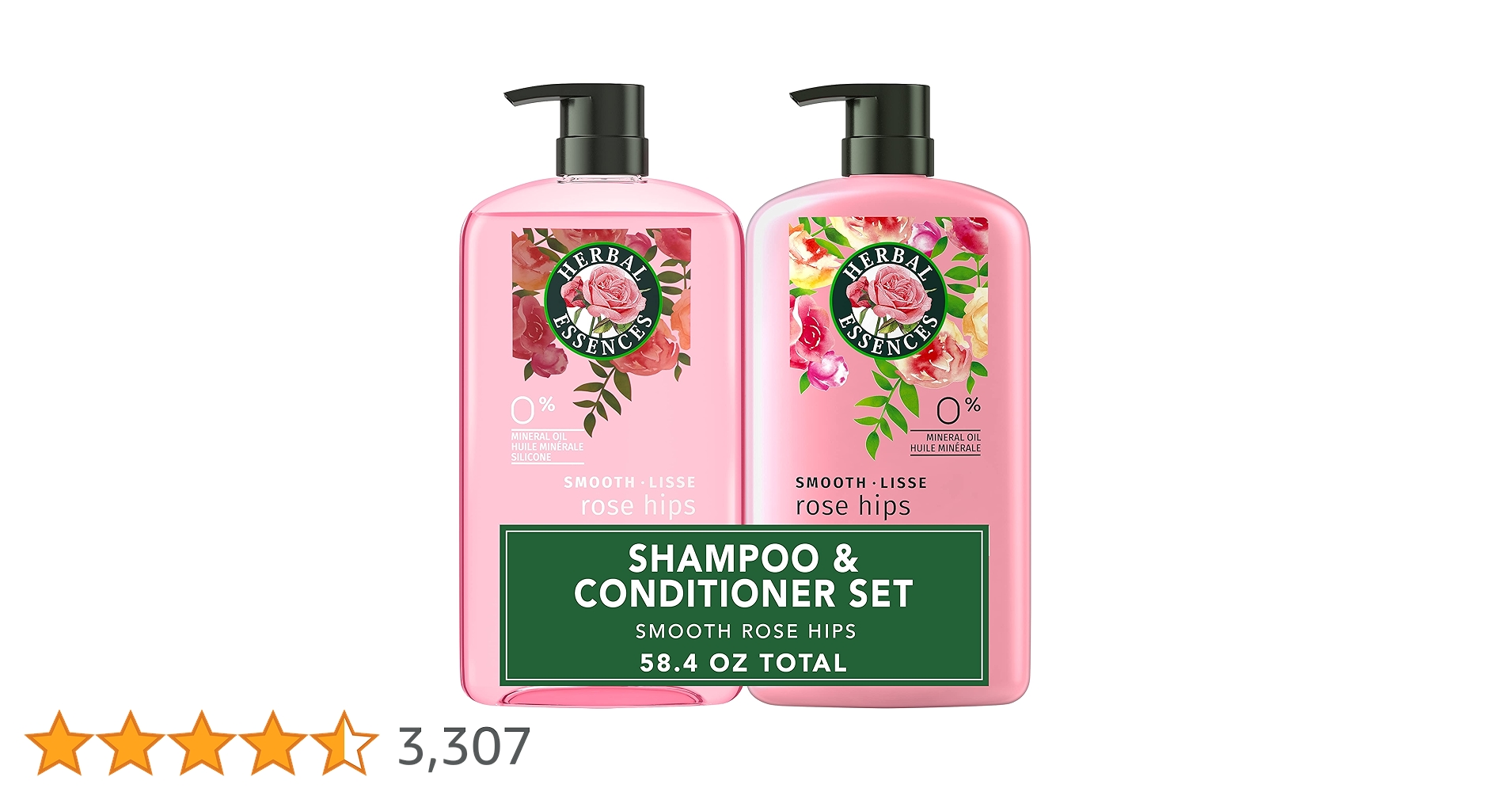 HAYEL G SHAMPOO & HAYEL G ESSENCE　set Herbal Essences Rose Hips Smooth Shampoo & Conditioner w